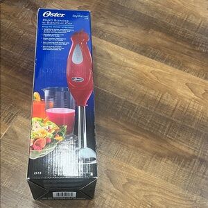 Oster Red Hand Blender with Cup